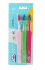 Günlük Diş Fırçası Select Colour Soft 3 Lü (Renkli Başlıklı) Fuşya-Yeşil-Pembe